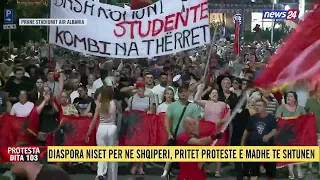 Vijon marshimi , oshëtijnë thirrjet: Arrestoni Ramën, arrestoni Berishën