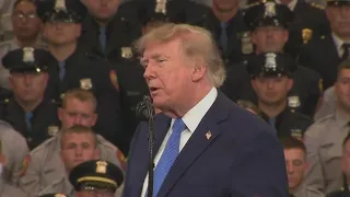 President Trump visits Nassau County, talking safety, immigration, Iran