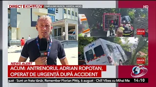 Coach Adrian Ropotan, rushed into emergency surgery following accident