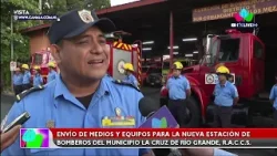 Envían medios y equipos para la nueva estación de Bomberos del municipio la Cruz de Río Grande