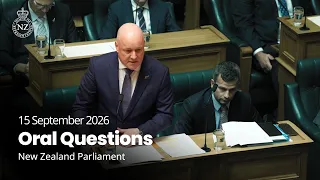 Oral Questions - 15 September 2026