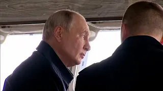Putin watches Russian Navy exercises off the coast of Sakhalin