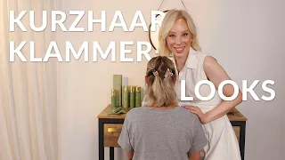 How to style short hair with claw clips! 😍