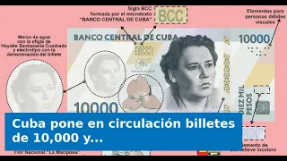 VIDEO: Cuba puts 10,000 and 20,000 peso banknotes into circulation starting September 16