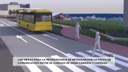 Las obras de la metroguagua en el tramo de Eduardo Benot, se retrasan | Mírame TV Canarias