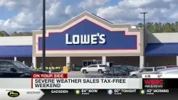 Severe weather sales tax-free weekend