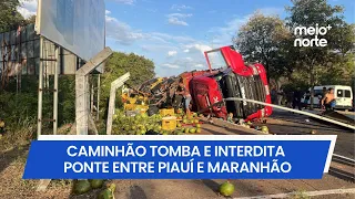 Fruit truck overturns, leaving two people injured in Maranhão | Meio Norte