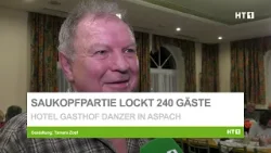 Saukopfpartie in Aspach zieht 240 Gäste ins Hotel Gasthof Danzer