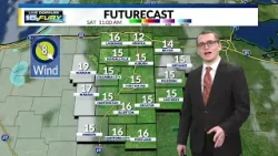 A few showers showers move in tonight