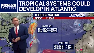 Tropical systems could develop in Atlantic