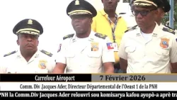 Direktè depatmantal lwès 1 PNH la Comm.Div Jacques Ader relouvri komisarya kafou Aéroport-a.