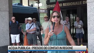 Acqua pubblica, presidio dei comitati in Regione Campania