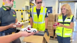 Genova, Gdf e Adm sequestrano in porto a Pra' 2400 modellini Mercedes contraffatti