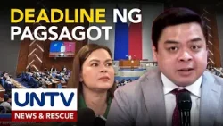 Ответ вице-президента Сары на жалобы по поводу импичмента, крайний срок — 16 марта.