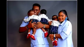 Lateef Adedimeji, Mo Bimpe Celebrate Triplets With Elite Lagos Thanksgiving