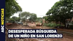 Niño de 12 años sigue desaparecido tras ser arrastrado por un raudal en San Lorenzo Niño de 12 años sigue desaparecido tras ser arrastrado por un raudal en San Lorenzo