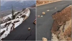 Rruga Peshkopi-Lurë shembet pa u inauguruar. Segmenti i ri rrezik për aksidente, punime të dobëta