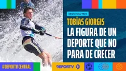 Tobías Giorgis, en la previa del Campeonato Latinoamericano de Esqui Nautico en Villa Dolores