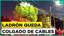 Thief left hanging from power lines to avoid arrest: Unusual rescue in El Bosque
