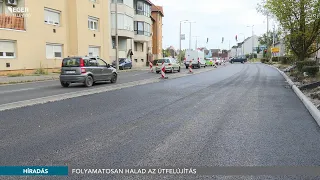 Folyamatosan halad az útfelújítás - 2026.08.25.