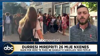 Durrësi, mirëpriti 26 mijë nxënës/ Ulen për herë të parë në bangat e shkollës 1900 fëmijë