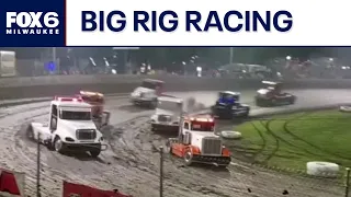Wisconsin semi-truck dirt track race ride-along | FOX6 News Milwaukee