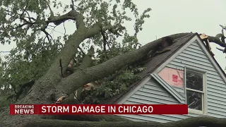 Strong storms wreak havoc on several Chicago neighborhoods