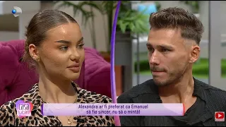 Casa iubirii - Emanuel, prins cu minciuna! Alexandra ii pune sinceritatea la indoiala: "Mai bine..!"