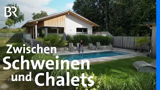 Bauern gehen neue Wege: Zwischen Schweinen und Chalets | Frankenschau | BR
