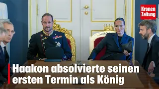 Haakon completes his first official engagement as King | krone.tv NEWS