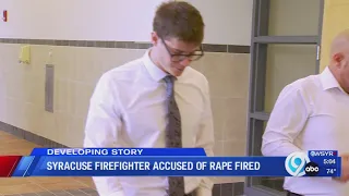 Syracuse firefighter, accused of raping a teen, fired from department