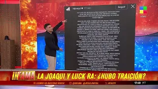 👉 LA JOAQUI Y LUCK RA: SEPARACIÓN, RUMORES Y DESCARGOS CRUZADOS