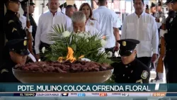 Realizan acto en honor a Los Mártires del 9 de enero, presidente Mulino colocó ofrenda floral