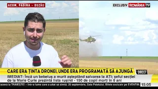 First footage of the drone shot down in Buzău County