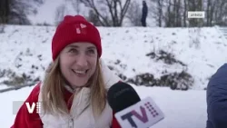 Zima proměnila Chrudimku v Pardubicích ve veřejné kluziště | V1