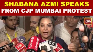 CJP Protest Mumbai: Shabana Azmi Says Voter Rights And Democracy Must Be Protected, Calls ...