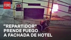 Sujeto prende fuego a fachada de hotel en Cuernavaca - Las Noticias