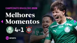TIMÃO FAZ GOL CONTRA BIZARRO, GIAY EM NOITE ARTILHEIRA E VERDÃO ATROPELA | PALMEIRAS 4X1 CORINTHIANS