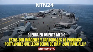 These are the images and capabilities of the powerful aircraft carrier that arrived near Iran: wh...