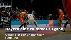 Bayern eine Nummer zu groß – Uguak gibt Chemnitzern Hoffnung