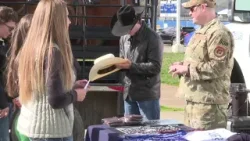Professional bull rider meets with students in Emmett