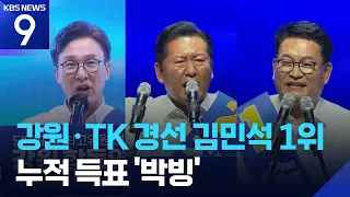 Kim Min-seok Takes Lead in Gangwon and Daegu-Gyeongbuk Primaries; 'Neck-and-Neck' Race Continues ...