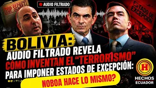 Audio filtrado revela cómo inventan el t3rror1smo para imponer estados de excepción:¿y cuándo Noboa?