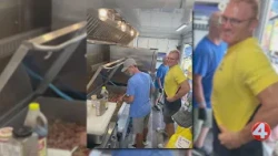 Volunteers help with relief efforts in Florida following Hurricane Isaias