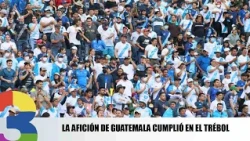 Guatemala's fans showed up at El Trébol