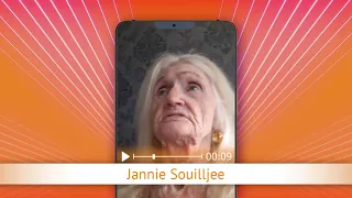 TV Oranje app videoboodschap - Jannie Souilljee