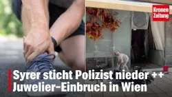 Syrian man stabs police officer ++ Jewelry store burglary | krone.tv NEWS SHOW