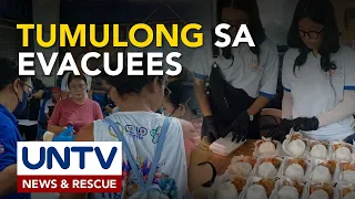 MCGI volunteers, bumisita sa 2 evacuation centers sa Rizal para maghatid ng pagkain at tulong