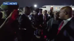 President Tinubu Arrives In Lagos After Jos Visit 