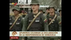 Pueblo del estado Apure celebra los 212 años de la Independencia de Venezuela